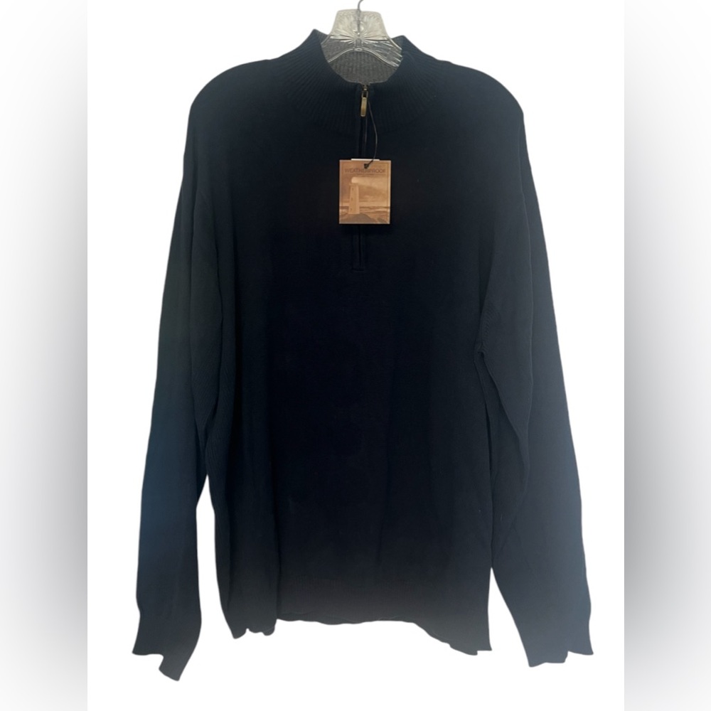 NWT Weatherproof 1/4 Zip PulloverNavy Blue Mens Sweater size XL